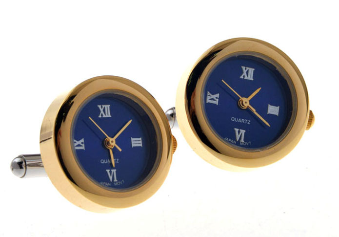 Electronic Watch Cufflinks  Blue Elegant Cufflinks Printed Cufflinks Tools Wholesale & Customized  CL655884