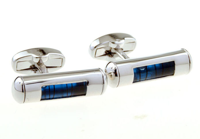 Spirit levels Cufflinks  Blue Elegant Cufflinks Printed Cufflinks Tools Wholesale & Customized  CL656129