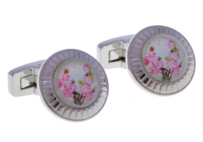 Flower Cufflinks  Multi Color Fashion Cufflinks Printed Cufflinks Wedding Wholesale & Customized  CL656641