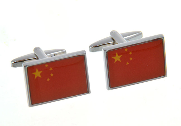  Red Festive Cufflinks Printed Cufflinks Flag Wholesale & Customized  CL657354