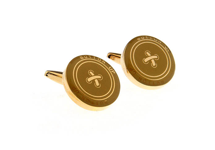 Clothing buttons Cufflinks  Gold Luxury Cufflinks Printed Cufflinks Hipster Wear Wholesale & Customized  CL662354