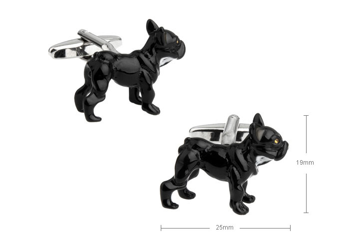 The black dog Cufflinks Black Classic Cufflinks Printed Cufflinks Animal Wholesale & Customized CL720726