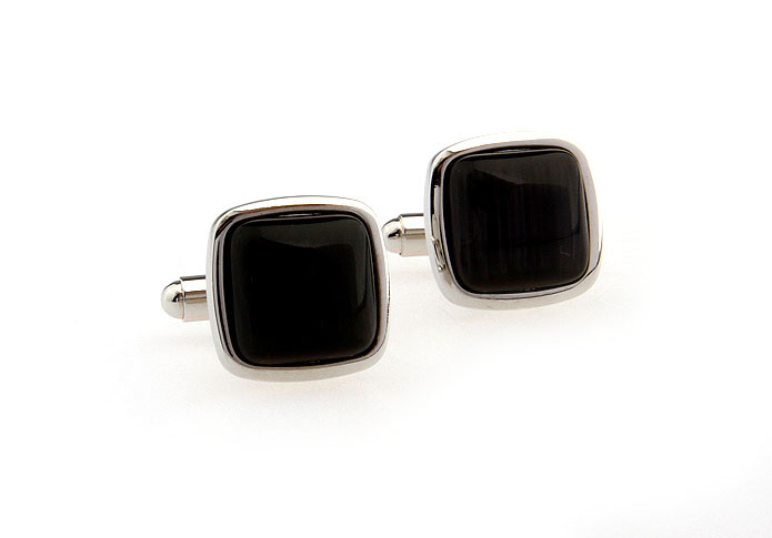  Black Classic Cufflinks Gem Cufflinks Wholesale & Customized  CL650833