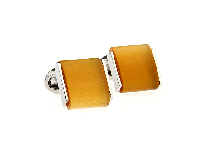  Yellow Lively Cufflinks Gem Cufflinks Wholesale & Customized  CL650932