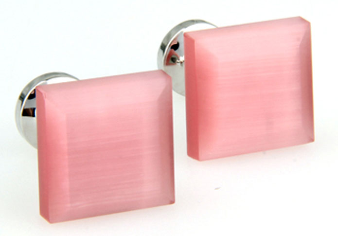 Pink Charm Cufflinks Gem Cufflinks Wholesale & Customized CL655108