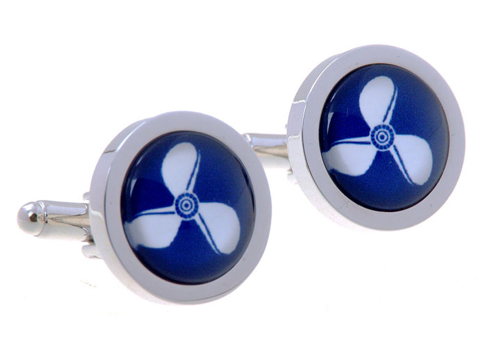 Fan Cufflinks  Blue Elegant Cufflinks Gem Cufflinks Tools Wholesale & Customized  CL656595