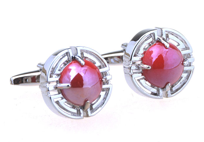  Pink Charm Cufflinks Gem Cufflinks Wholesale & Customized  CL656862