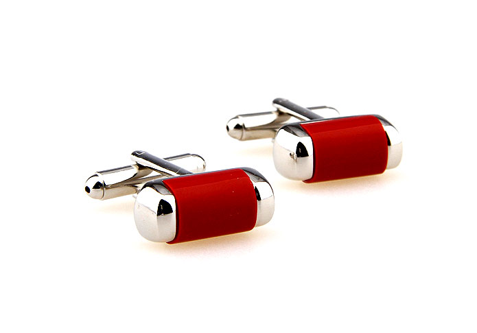  Red Festive Cufflinks Gem Cufflinks Wholesale & Customized  CL660370