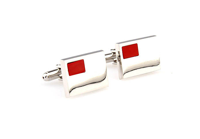  Red Festive Cufflinks Gem Cufflinks Wholesale & Customized  CL660689
