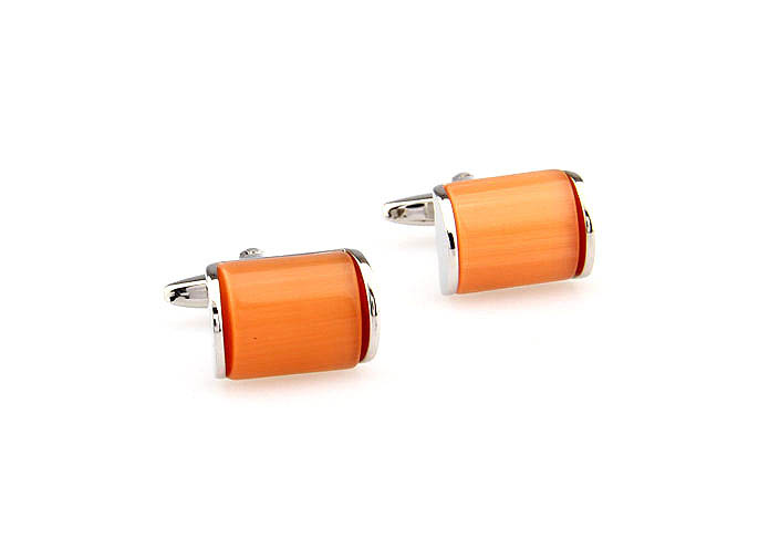  Orange Cheerful Cufflinks Gem Cufflinks Wholesale & Customized  CL660777
