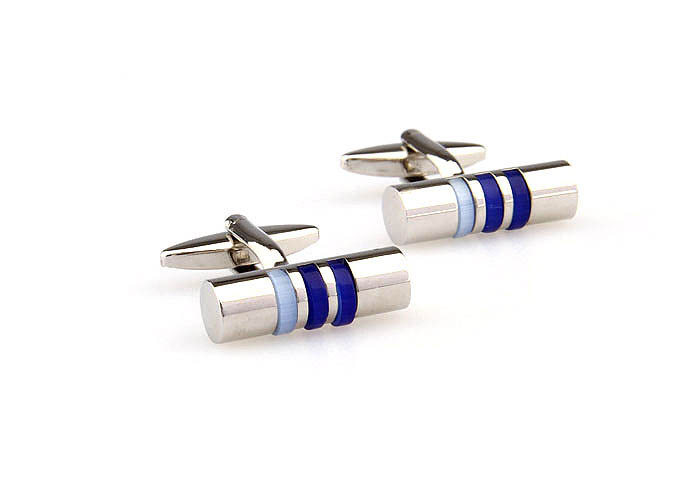  Blue White Cufflinks Gem Cufflinks Wholesale & Customized  CL660804