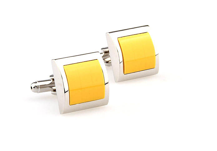  Yellow Lively Cufflinks Gem Cufflinks Wholesale & Customized  CL661038