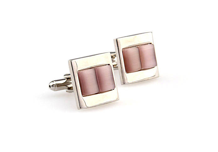  Pink Charm Cufflinks Gem Cufflinks Wholesale & Customized  CL661089