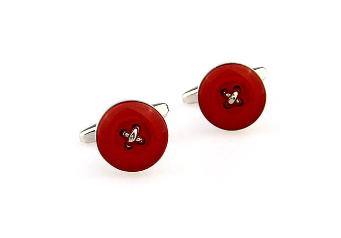 Clothing buttons Cufflinks  Red Festive Cufflinks Gem Cufflinks Tools Wholesale & Customized  CL661228