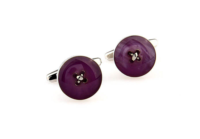 Clothing buttons Cufflinks  Purple Romantic Cufflinks Gem Cufflinks Tools Wholesale & Customized  CL661231