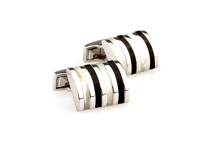  Black White Cufflinks Gem Cufflinks Wholesale & Customized  CL661282