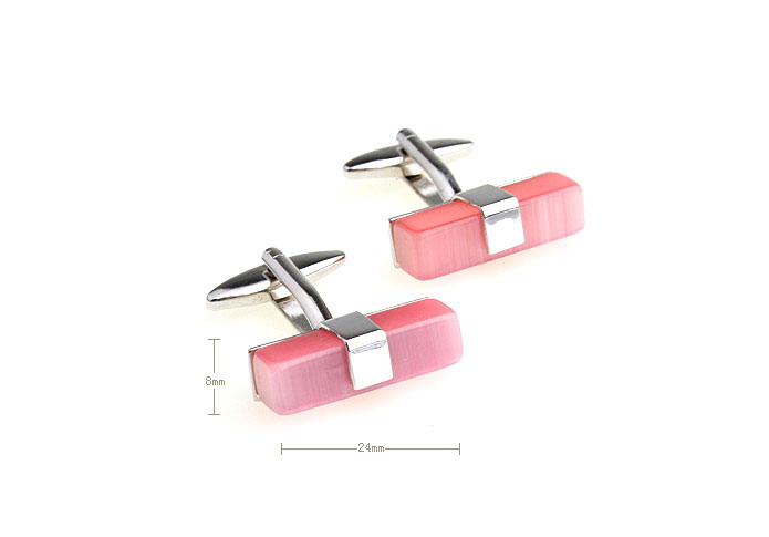  Pink Charm Cufflinks Gem Cufflinks Wholesale & Customized  CL670719
