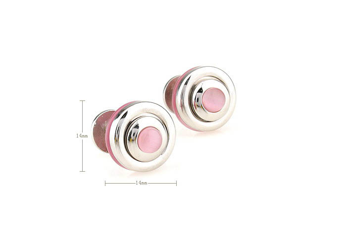  Pink Charm Cufflinks Gem Cufflinks Wholesale & Customized  CL670729
