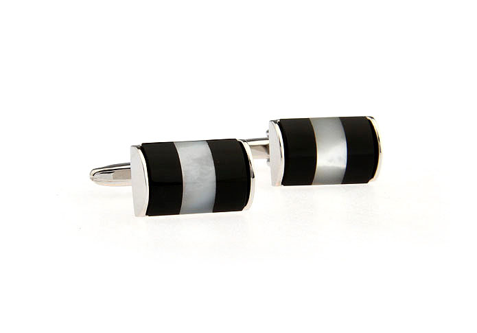  Black White Cufflinks Gem Cufflinks Wholesale & Customized  CL670759