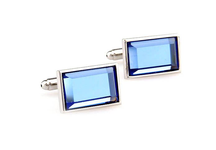  Blue Elegant Cufflinks Glass Cufflinks Wholesale & Customized  CL651187