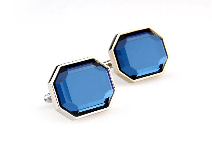  Blue Elegant Cufflinks Glass Cufflinks Wholesale & Customized  CL661984