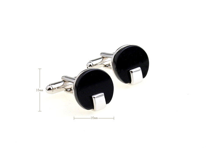  Black Classic Cufflinks Onyx Cufflinks Wholesale & Customized  CL651897