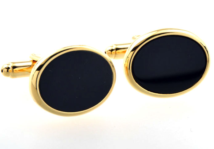  Gold Luxury Cufflinks Onyx Cufflinks Wholesale & Customized  CL654299