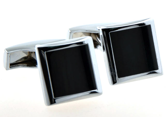  Black Classic Cufflinks Onyx Cufflinks Wholesale & Customized  CL654313