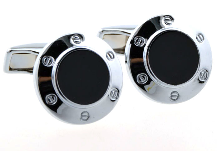  Black Classic Cufflinks Onyx Cufflinks Wholesale & Customized  CL654332