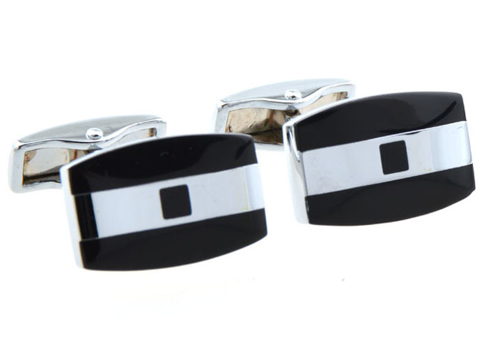  Black Classic Cufflinks Onyx Cufflinks Wholesale & Customized  CL654347