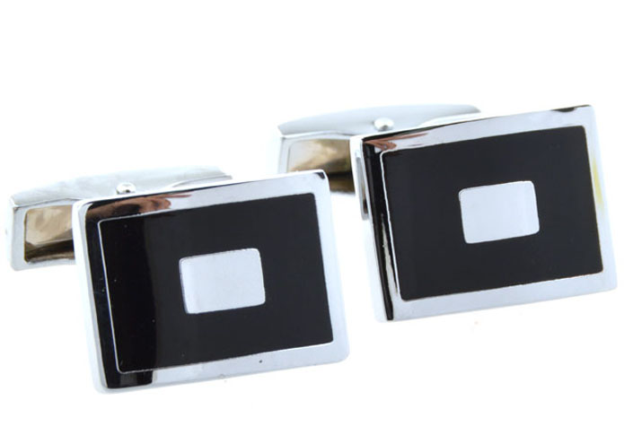  Black Classic Cufflinks Onyx Cufflinks Wholesale & Customized  CL654353