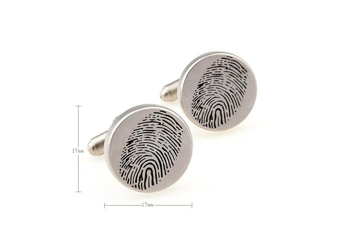 Fingerprint Cufflinks  Black Classic Cufflinks Paint Cufflinks Recreation Wholesale & Customized  CL610762