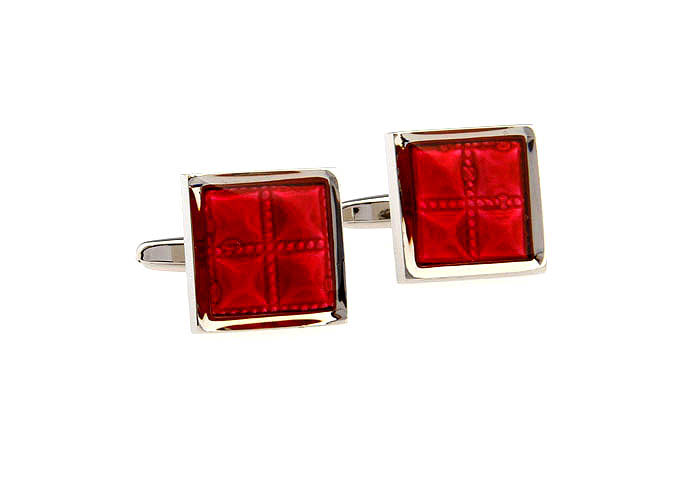 Valentine's Day Gift Cufflinks  Red Festive Cufflinks Paint Cufflinks Wholesale & Customized  CL651423