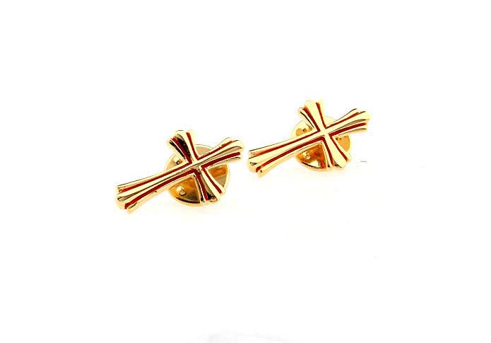 Cross Cufflinks  Gold Luxury Cufflinks Paint Cufflinks Religious and Zen Wholesale & Customized  CL651431