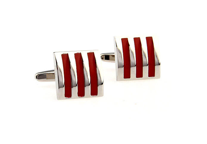  Red Festive Cufflinks Paint Cufflinks Wholesale & Customized  CL651445