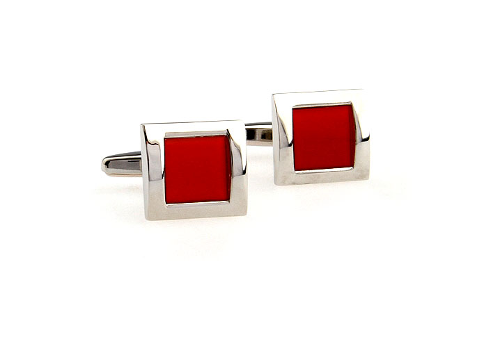  Red Festive Cufflinks Paint Cufflinks Wholesale & Customized  CL651483