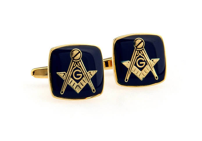 Masonic symbol Cufflinks  Gold Luxury Cufflinks Paint Cufflinks Wholesale & Customized  CL651501
