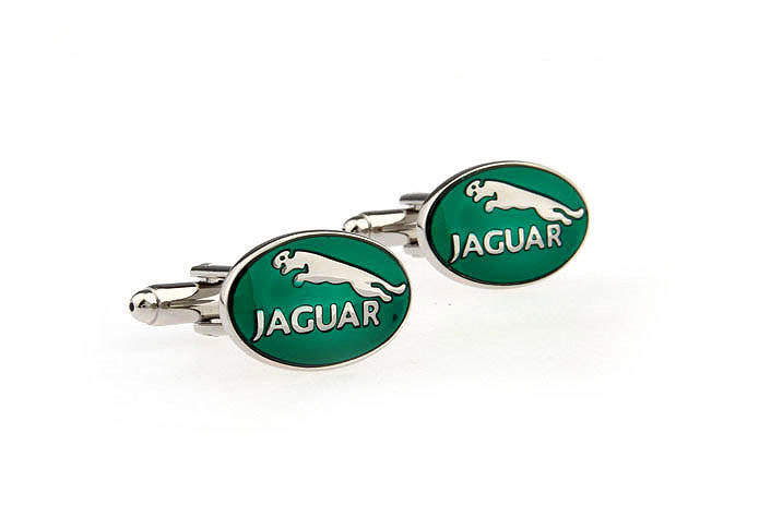 Jaguar Cars marked Cufflinks  Green Intimate Cufflinks Paint Cufflinks Automotive Wholesale & Customized  CL651615