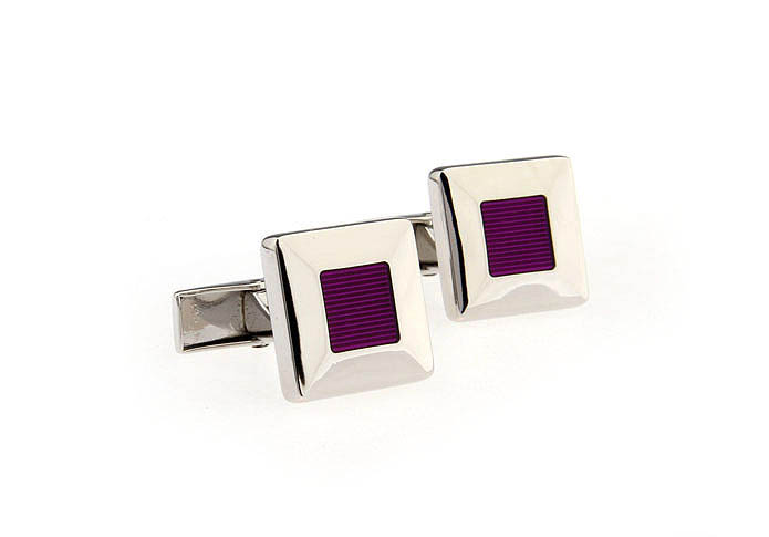  Purple Romantic Cufflinks Paint Cufflinks Wholesale & Customized  CL651653