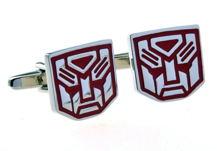 Transformers Cufflinks  Red Festive Cufflinks Paint Cufflinks Flags Wholesale & Customized  CL653335