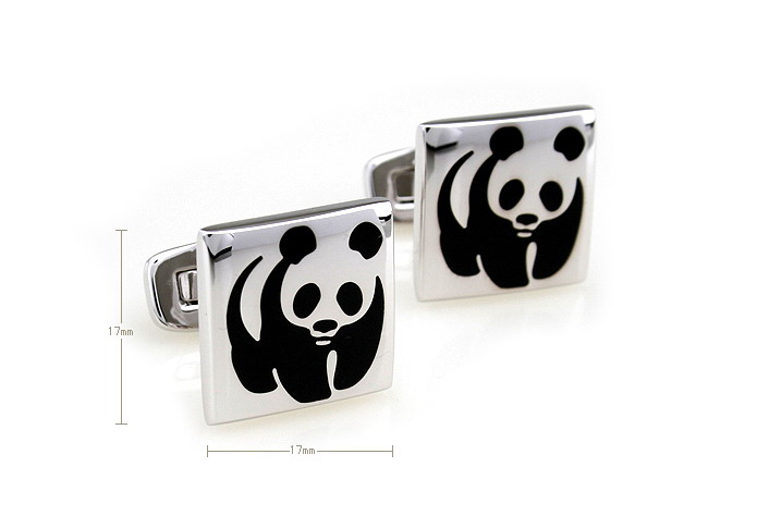 Panda Cufflinks  Black Classic Cufflinks Paint Cufflinks Animal Wholesale & Customized  CL654696