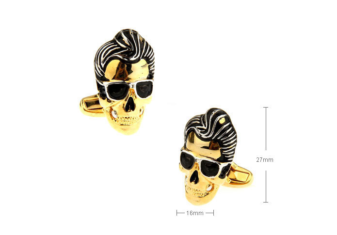 Skull Cufflinks Gold Luxury Cufflinks Paint Cufflinks Skull Wholesale & Customized CL655064