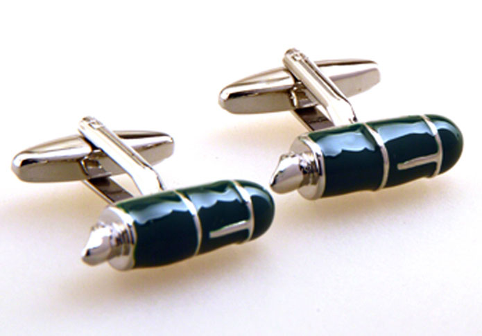 Pen Cufflinks Green Intimate Cufflinks Paint Cufflinks Tools Wholesale & Customized CL655234