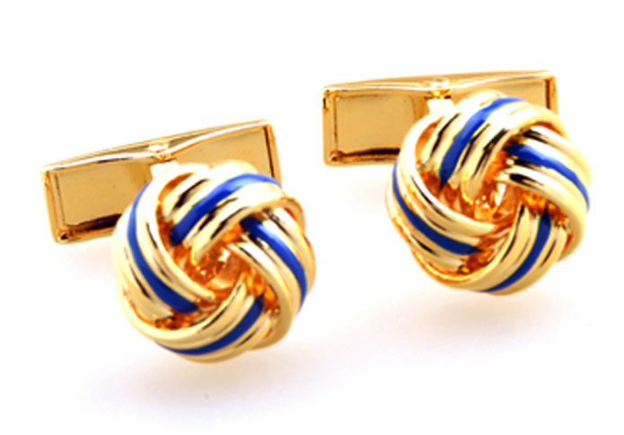Gold Luxury Cufflinks Paint Cufflinks Knot Wholesale & Customized CL655299