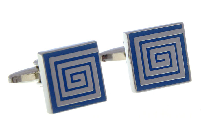  Blue Elegant Cufflinks Paint Cufflinks Wholesale & Customized  CL656742