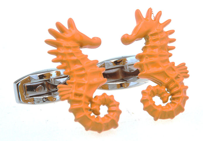 Dragon Cufflinks  Orange Cheerful Cufflinks Paint Cufflinks Animal Wholesale & Customized  CL656974