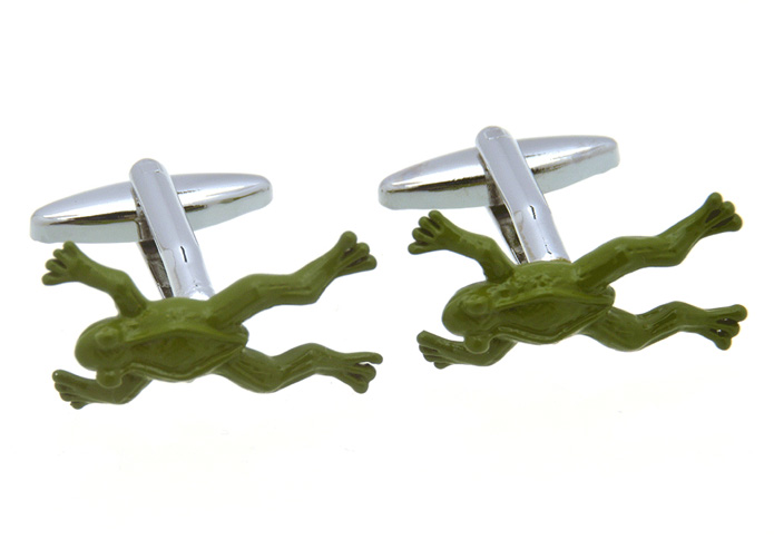 Frog Cufflinks  Green Intimate Cufflinks Paint Cufflinks Animal Wholesale & Customized  CL657169
