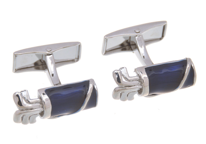 Golf Equipment Cufflinks  Blue Elegant Cufflinks Paint Cufflinks Sports Wholesale & Customized  CL657192