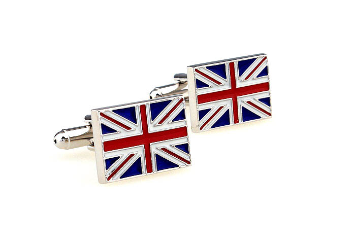 British flag Cufflinks  Multi Color Fashion Cufflinks Paint Cufflinks Flag Wholesale & Customized  CL662440