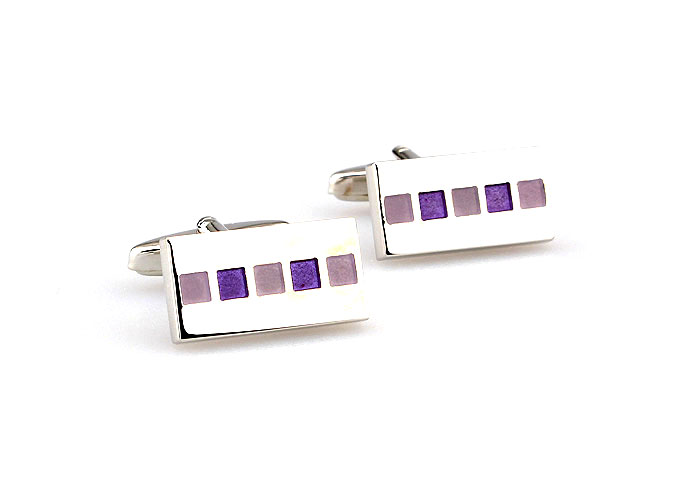  Purple Romantic Cufflinks Paint Cufflinks Wholesale & Customized  CL662559